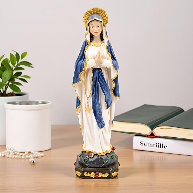 Comfy Hour 6" Religious Praying Virgin Mary Statue, The Blessed Mother, Home Madonna Figurine - Image 3